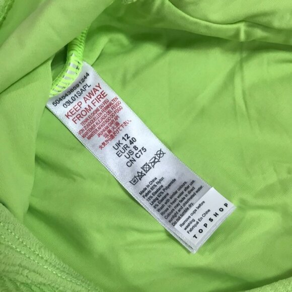 TOPSHOP Crinkle Plunge Swimsuit - Picture 7 of 9